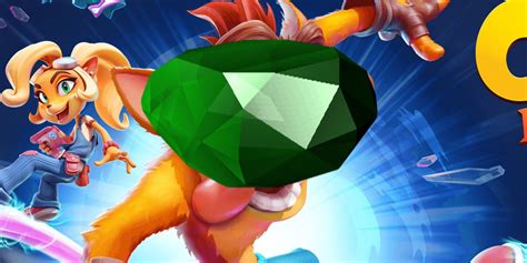 green gem Crash Bandicoot